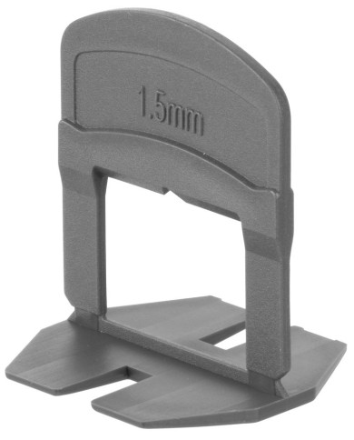 Medzerník L Strend Pro LS230T, nivelačný, pod obklad, 1.5 mm, bal. 300 ks, plast sivý