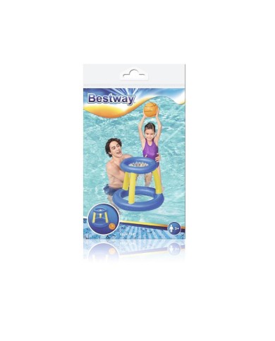 Hračka Bestway® 52418, Splash 'N' Hoop, nafukovacia, lopta a kôš do vody, 61x61 cm