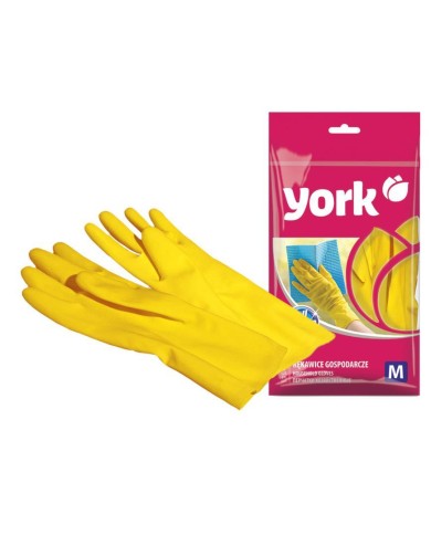 Rukavice York 092010, 09/L, žlté, pre domácnosť