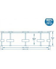 Bazén Bestway® Steel Pro™, 56679, kartušová filtrácia, 305x76 cm