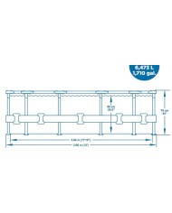 Bazén Bestway® Steel Pro™, 56681, kartušová filtrácia, 366x76 cm