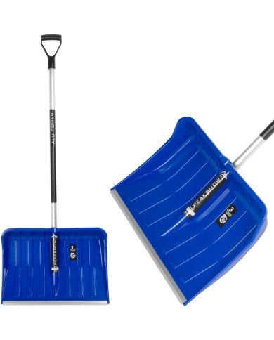 Odhrňovač ALPINUS ALUTUBE, 550x385/1460 mm, lopata na sneh, odhŕňač, ALU násada, mix farieb, ZMONTOVANÝ