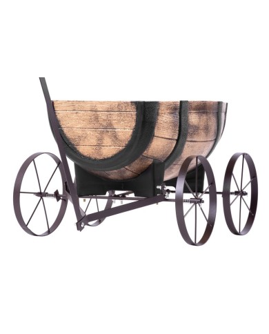 Kvetináč Strend Pro Woodeff, 41,5x29x19cm, whiskey barel wagon