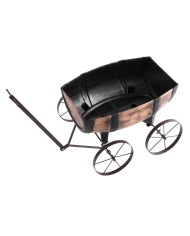 Kvetináč Strend Pro Woodeff, 41,5x29x19cm, whiskey barel wagon