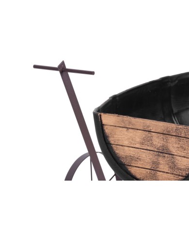 Kvetináč Strend Pro Woodeff, 41,5x29x19cm, whiskey barel wagon