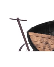 Kvetináč Strend Pro Woodeff, 41,5x29x19cm, whiskey barel wagon