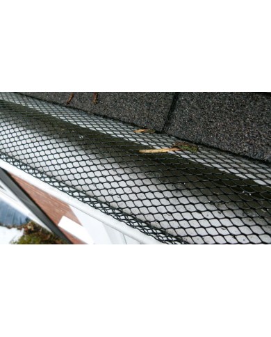 Zachytávač lístia Strend Pro, sieťka na odkvap, 16x600 cm, 16 klipov