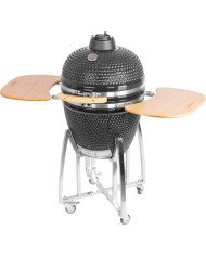 Gril Strend Pro Kamado Egg 21", priemer 46,7 cm, gril výška 91 cm, čierny, 130x73x122 cm