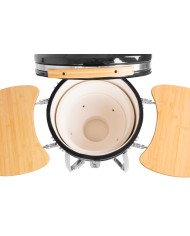 Gril Strend Pro Kamado Egg 21", priemer 46,7 cm, gril výška 91 cm, čierny, 130x73x122 cm