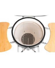 Gril Strend Pro Kamado Egg 21", priemer 46,7 cm, gril výška 91 cm, čierny, 130x73x122 cm