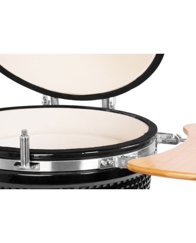 Gril Strend Pro Kamado Egg 21", priemer 46,7 cm, gril výška 91 cm, čierny, 130x73x122 cm