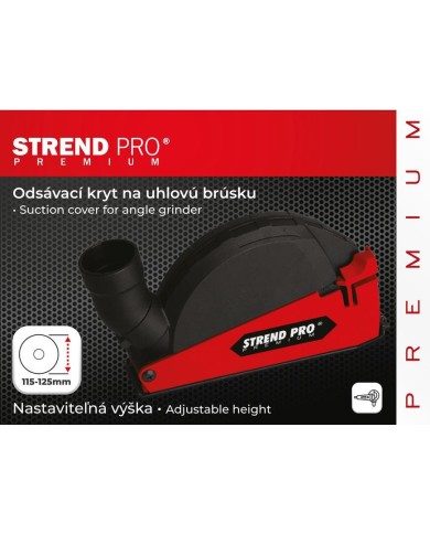 Kryt Strend Pro CDS5, odsávací, 115/125 mm, na uhlovú brúsku, na frézovanie