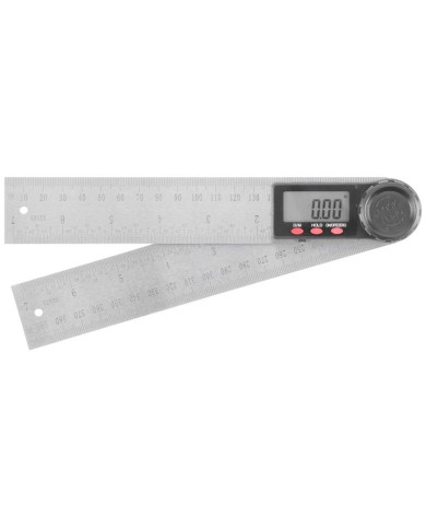 Pravítko Strend Pro, digitálne, uhlové 200 mm, nerezové, INOX, uholník