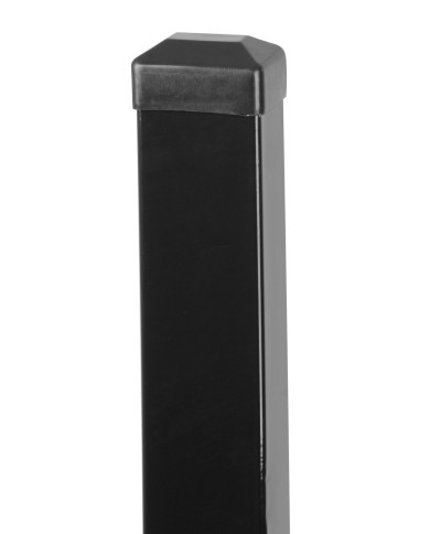 Stĺpik Strend Pro EUROSTANDARD, 2000/60x40/1,25 mm, antracit, hranatý, čiapočka, Zn+PVC, RAL7016