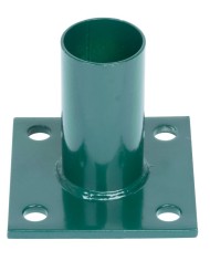 Pätka Strend Pro METALTEC, pre okrúhly stĺpik 48 mm, zelená, na ukotvenie, RAL6005