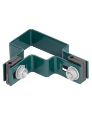 Objímka Strend Pro EUROSTANDARD, 60x40 mm, rohová, zelená, Zn+PVC, RAL6005, na hranatý stĺpik