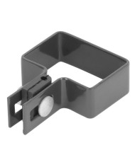 Objímka Strend Pro EUROSTANDARD, 60x40 mm, koncová, antracit, Zn+PVC, RAL7016, na hranatý stĺpik