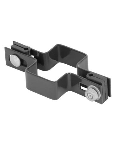 Objímka Strend Pro EUROSTANDARD, 60x40 mm, priebežná, antracit, Zn+PVC, RAL7016, na hranatý stĺpik