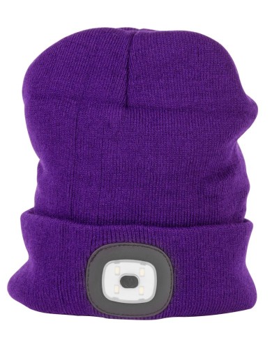 Čiapka Strend Pro Albacore fialová L, 4x SMD LED, USB nabíjanie