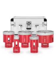 Sada vyrezávačov Strend Pro Premium DCB11S5, 20-35-45-55-68 mm, M14, diamant, korunky, professional