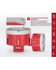 Sada vyrezávačov Strend Pro Premium DCB11S5, 20-35-45-55-68 mm, M14, diamant, korunky, professional