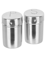 Set soľnička a korenička MagicHome, 5,5x9 cm, nerez