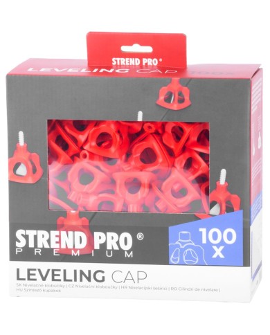 Klobúčik Strend Pro Premium LC122, nivelačný adaptér so závitom, prítlačný, bal. 100 ks