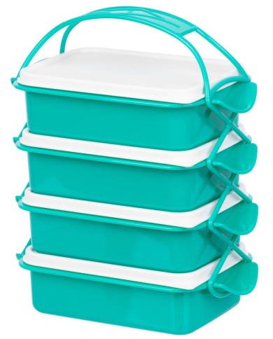 Obedár MagicHome CS336, 4 dielny, 4x 1000 ml, PP/PE, 24,3x14,6x29,5 cm