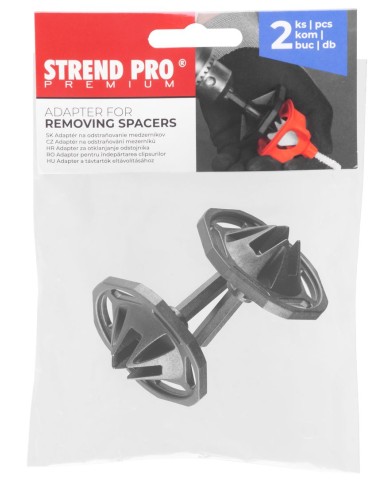 Adaptér Strend Pro Premium SO122, bal. 2 ks, čierny, pre nivelačné klobúčiky