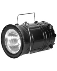 Lampa Strend Pro Camping CL102, LED, 80 lm, 1200 mAh, efekt plameňa, kempingové svietidlo, solárne nabíjanie, USB výstup