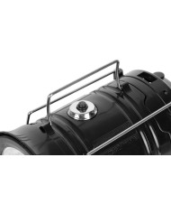 Lampa Strend Pro Camping CL102, LED, 80 lm, 1200 mAh, efekt plameňa, kempingové svietidlo, solárne nabíjanie, USB výstup