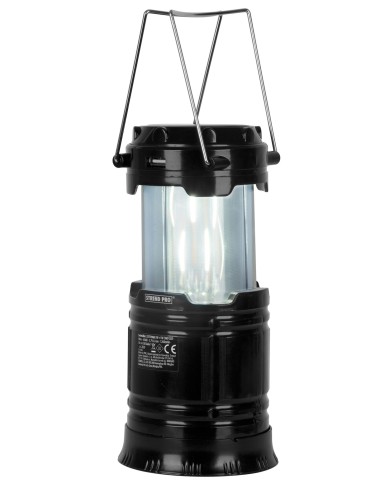 Lampa Strend Pro Camping CL102, LED, 80 lm, 1200 mAh, efekt plameňa, kempingové svietidlo, solárne nabíjanie, USB výstup