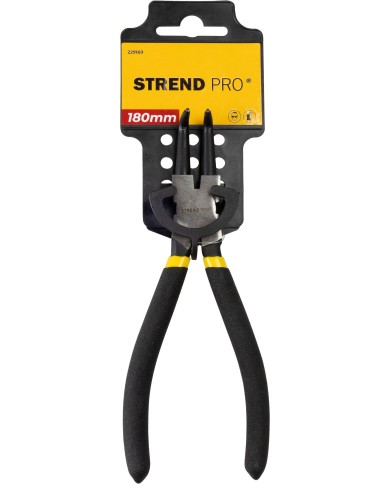 Kliešte Strend Pro P0182B 180 mm, na hriadeľ a poistné krúžky, ohnuté