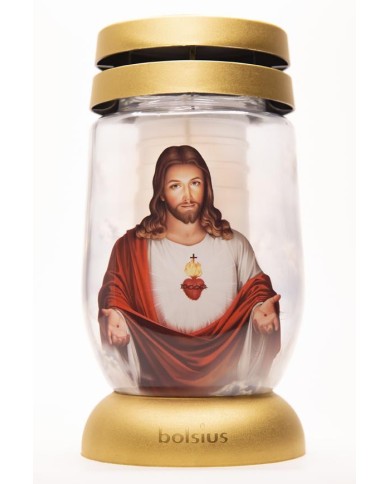 Kahanec Bolsius S12 3D Ježis, 22 cm, na hrob, s náplňou 36 h