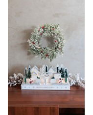 Veniec MagicHome Vianoce, imelo, 30x30x08 cm