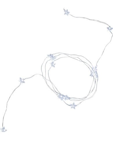 Reťaz MagicHome Vianoce Twisted Stars 180S, 180x micro star LED studená biela, jednoduché svietenie, 230V, 50 Hz, IP44, exteriér