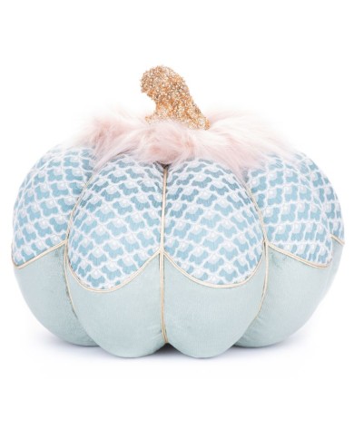 Dekorácia MagicHome Vianoce, Tekvička, modrá, 29x24 cm