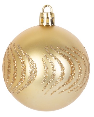 Gule MagicHome Vianoce, sada, 21 ks, 6 cm, zlaté, špic, na vianočný stromček