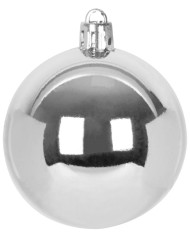 Gule MagicHome Vianoce, sada, 21 ks, 6 cm, strieborné, špic, na vianočný stromček