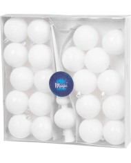 Gule MagicHome Vianoce, sada, 21 ks, 6 cm, biele, špic, na vianočný stromček