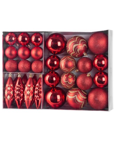 Gule MagicHome Vianoce, sada, 31 ks, červené, na vianočný stromček