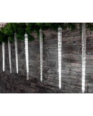 Reťaz MagicHome Vianoce Icicle, 288x LED studená biela, 8 cencúľov, vodopádový efekt, 230 V, 50 Hz, IP44, exteriér, osvetlenie, 
