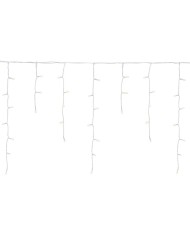 Reťaz MagicHome Vianoce Icicle, 480 LED teplá biela, cencúľová, jednoduché svietenie, 230 V, 50 Hz, IP44, časovač, exteriér, osv