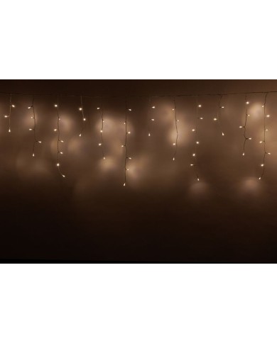 Reťaz MagicHome Vianoce Icicle, 480 LED teplá biela, cencúľová, jednoduché svietenie, 230 V, 50 Hz, IP44, časovač, exteriér, osv