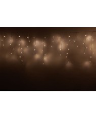 Reťaz MagicHome Vianoce Icicle, 480 LED teplá biela, cencúľová, jednoduché svietenie, 230 V, 50 Hz, IP44, časovač, exteriér, osv