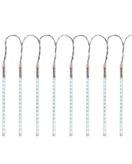 Reťaz MagicHome Vianoce Icicle, 240 LED studená biela, 8 cencúľov, vodopádový efekt, 230 V, 50 Hz, IP44, exteriér, osvetlenie, L