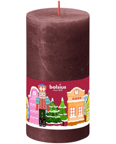 Sviečka Bolsius Luskáčik, valcová, Vianoce, 54 hod., 68x130 mm