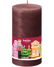 Sviečka Bolsius Luskáčik, valcová, Vianoce, 54 hod., 68x130 mm