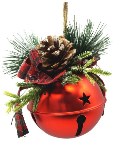 Rolnička MagicHome Vianoce, 08x08x10 cm, červená