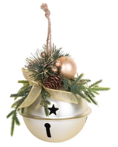 Rolnička MagicHome Vianoce, 08x08x10 cm, zlatá